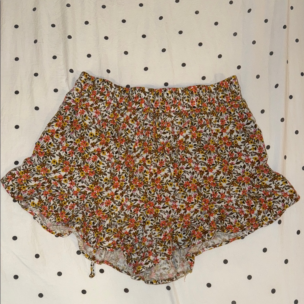 Wild Fable Floral High Waist Shorts - Multicolor